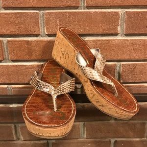Sam Edelman thong wedge sandals
